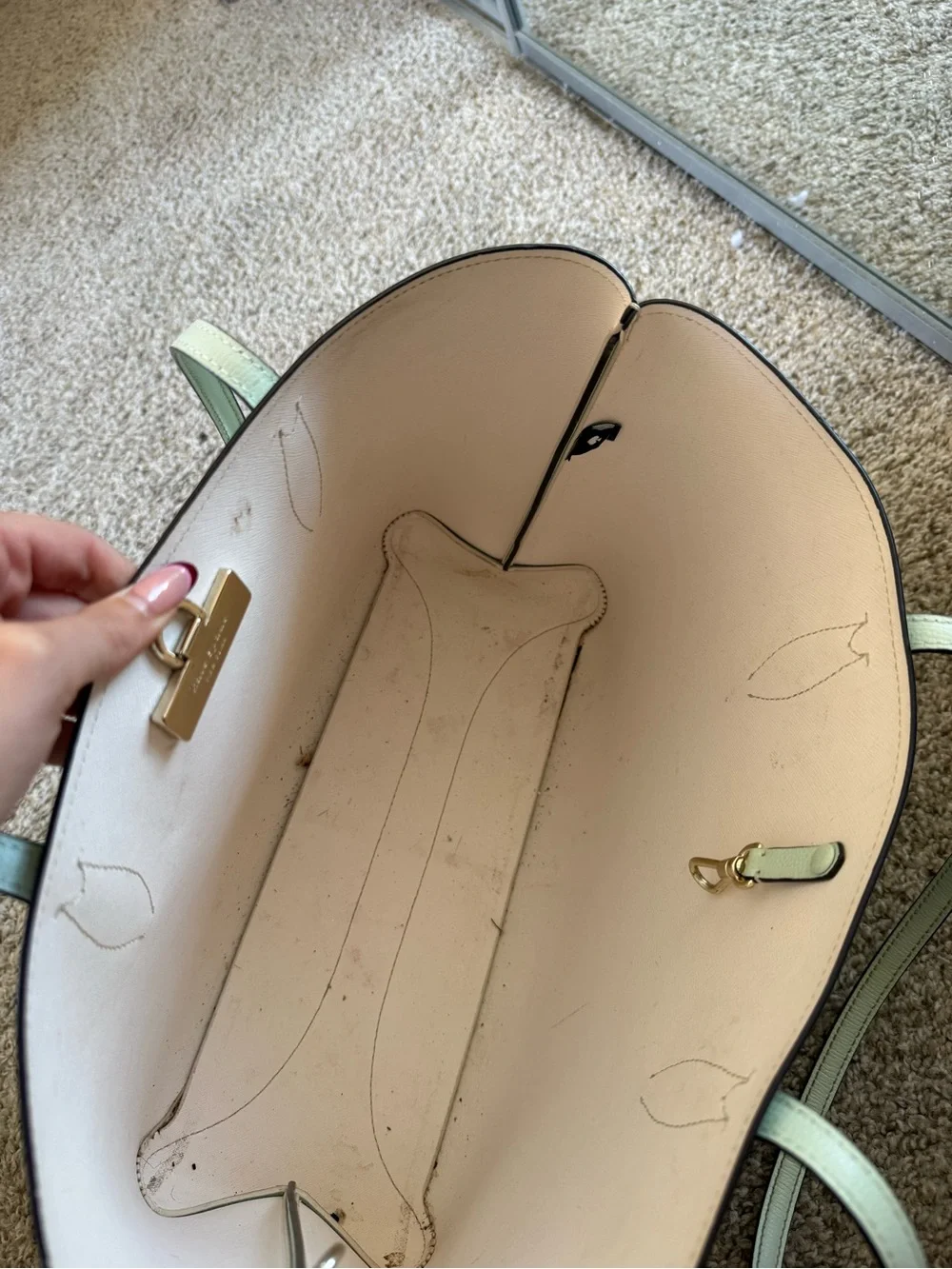 kate spade all day large leather tote